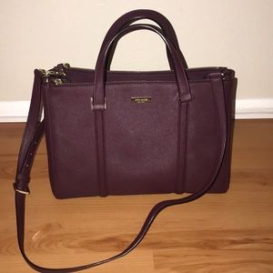 Burgundy Kate Spade handbag